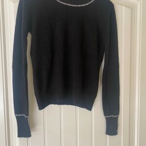 VERONICA BEARD CASHMERE BLACK SWEATER Small